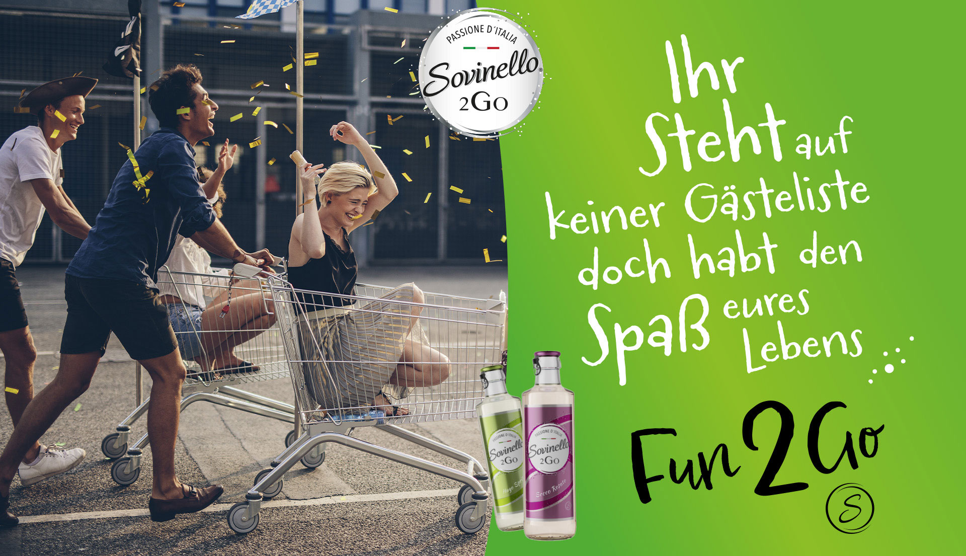 Sovinello Fun 2 Go - Ihr steht auf keiner Gästeliste doch habt den Spaß eures Lebens